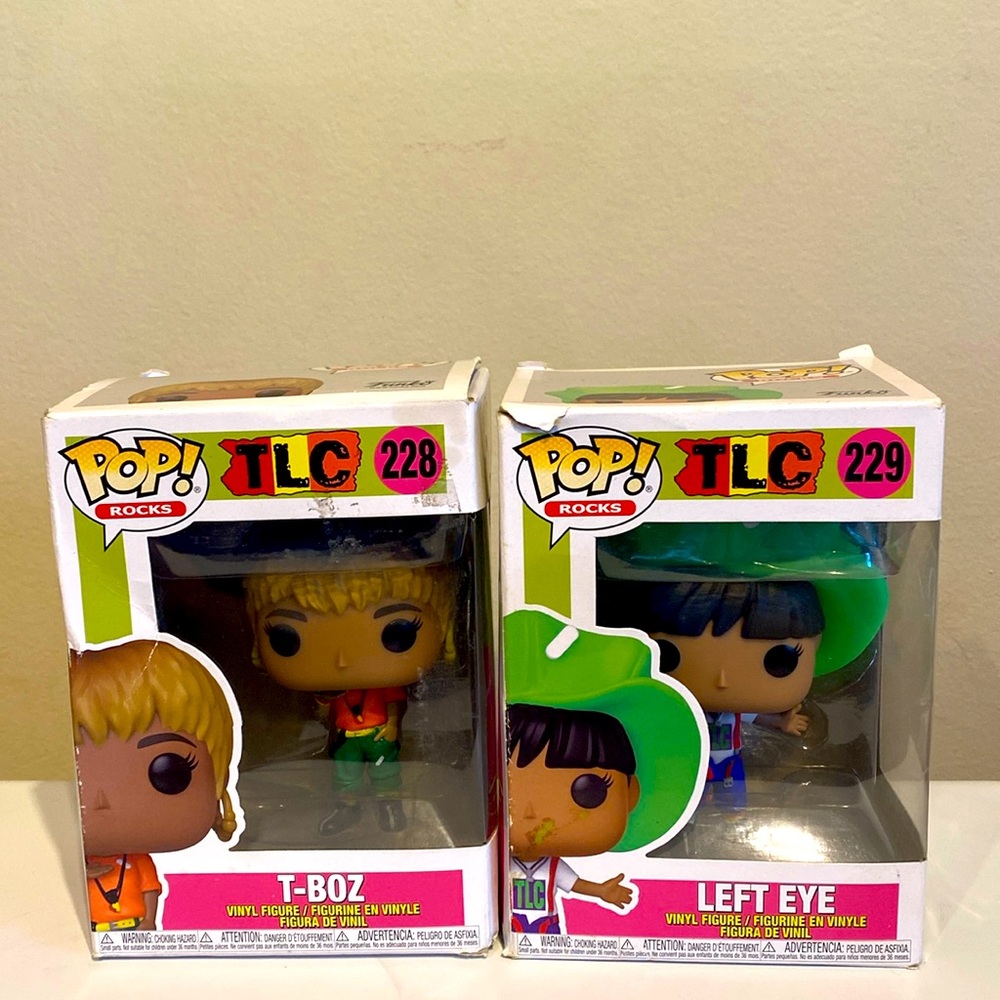 Lot of 2 Funko Pop Rocks! TLC T-Box & Left Eye